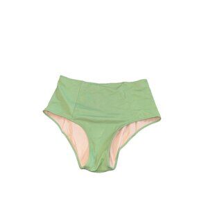 KORTNI JEANE High Waisted Swim Bottoms WOMENS Medium Green